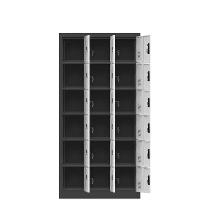 Metal 18 Compartments with Lock Private Storage Workmen Locker Employee Lockers