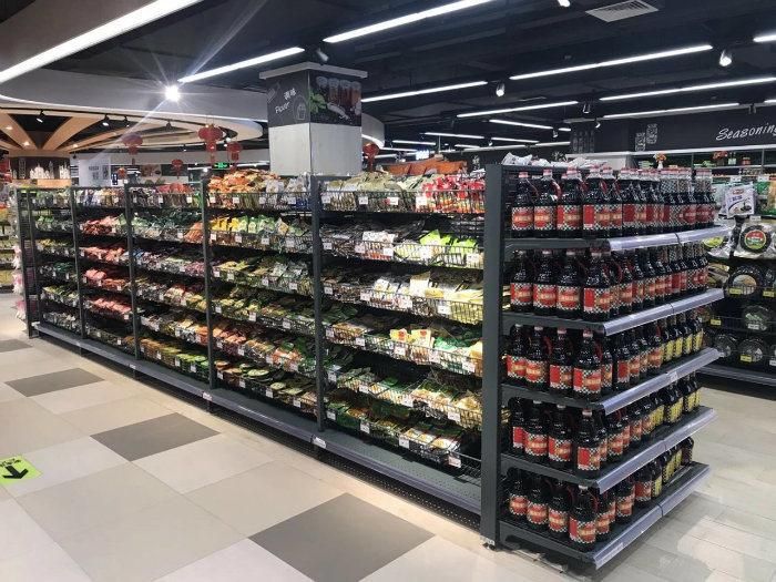 Retail Store Grocey Shop Supermarket Corner display Shelving