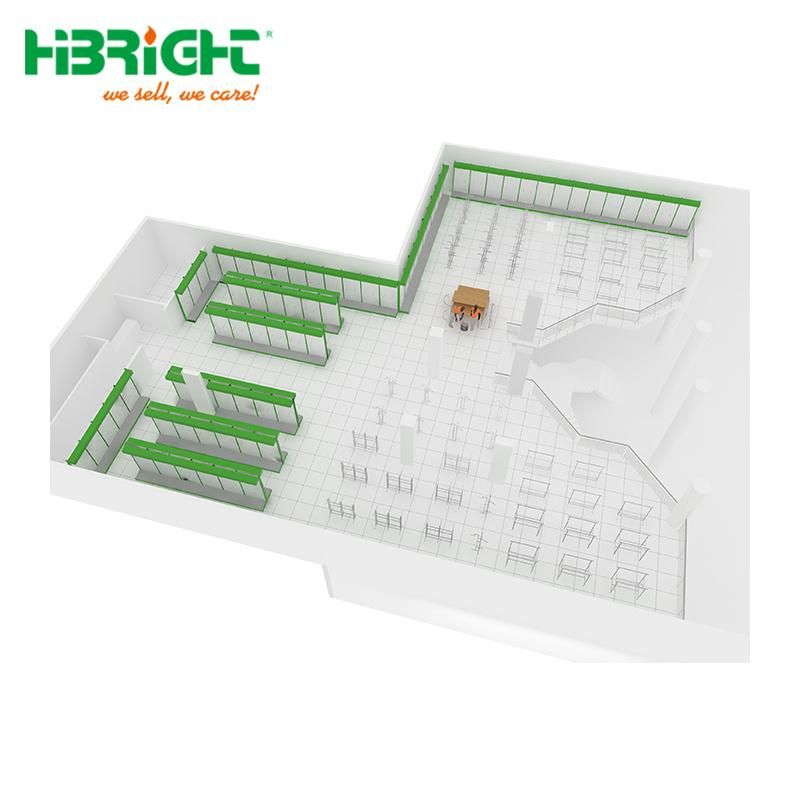 Whole Store Design for Supermarket Shelf