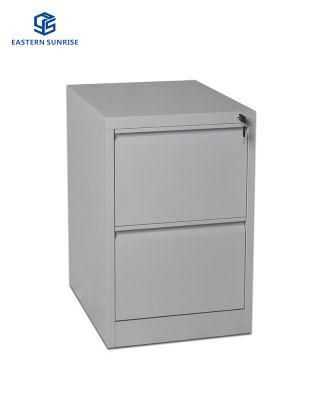 Metal Filing Cabinet with Two Drawers in The Office