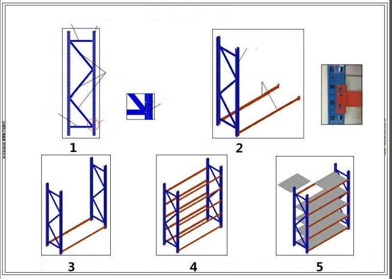 Easy-Install Height Adjustable Metal Storage Shelf Racks Warehouse Longspan Shelving