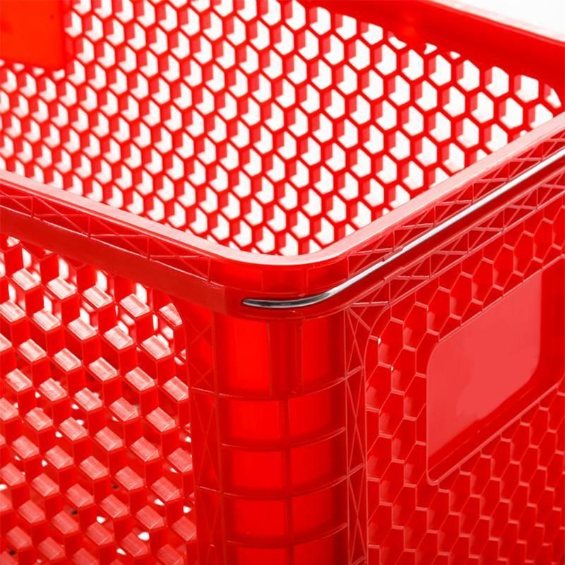 Factory Supplier Provide Hand Push Cart Supermarket Plastic Shopping Trolley