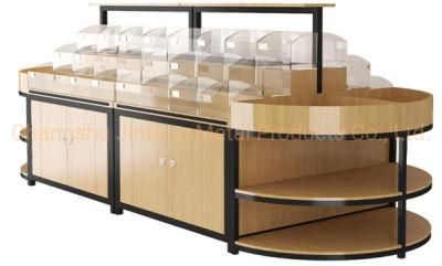 Supermarket Snack Store Equipment Three Layer Display Shelving for Bulk Food