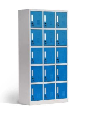 15 Door Metal Storage Changing Room Locker
