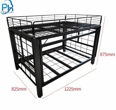 Black Supermarket Goods Promotion Desk Shelves