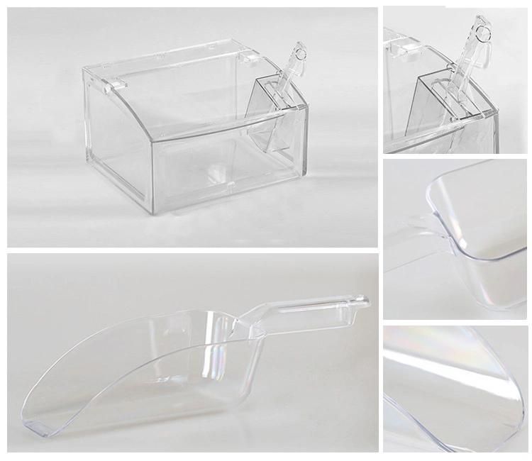 Clear Plastic Dry Seeds Container Bulk Seeds Dispensers with Scoop