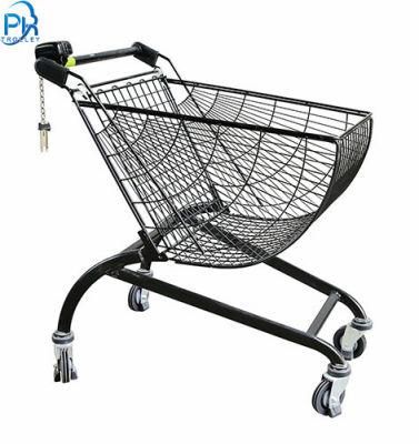 80L America Style Customized Supermarket Metal Shopping Trolley Cart