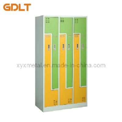 Fashion Z Shaped Door Lockers Multi-Door Locker for Changing Room Work Lockers