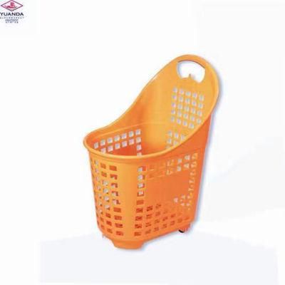 Luxury Larger Four Wheels Shopping Basket for Supermarket, Large Capacity Shopping Basket