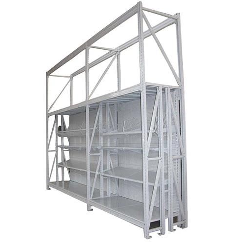 Integrated Shelving for Shops with Heavy Duty Post Frame