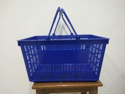 Plastic Hand Shopping Basket with Double Handles