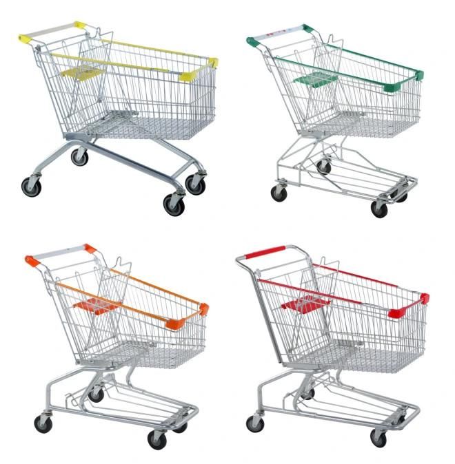 Supermarket European Style Shopping Trolleys Go Cart