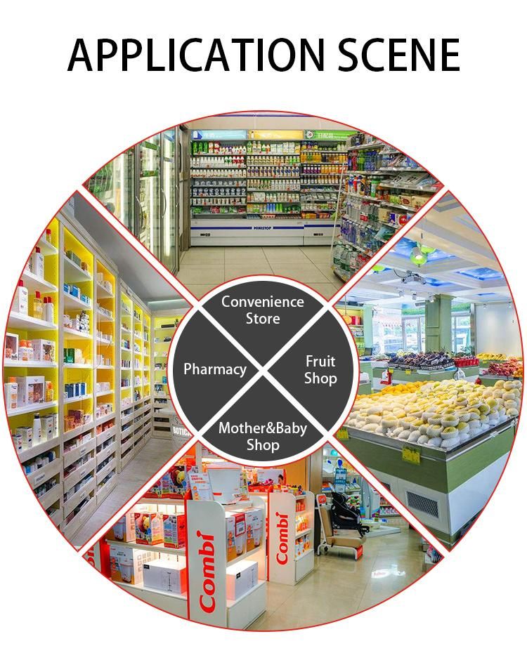 Supermarket Checkout Counter with Belt New Design Reconditioned Store Electric Cashier Counter