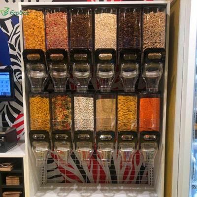 Supermarket Plastic Bulk Food Gravity Dispenser Snacks Dispenser