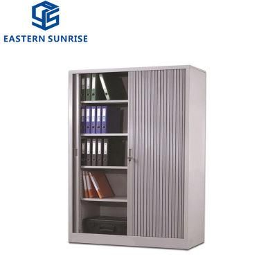 Steel Office Home Furniture Low Height Shutter Door Filing Cabinet