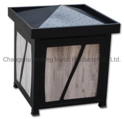 Supermarket Equipment Wooden Display Rack with False Roof for Fruits and Vegetables