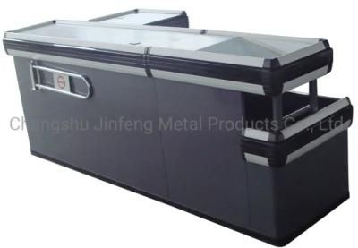 Supermarket Equipment Chckout Counter Metal Cashier Desk