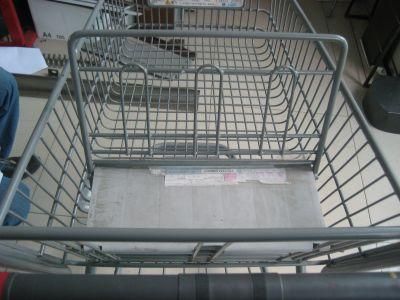 German Style Supermarket Steel Zinc Shopping Carts