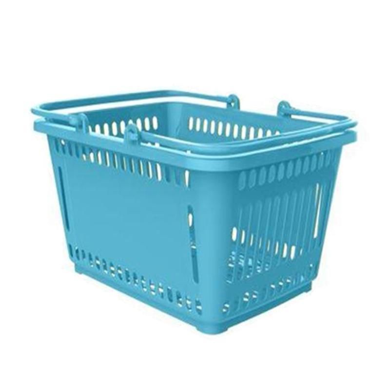 Easy Carry Colorful Plastic Small Shopping Basket with Handle