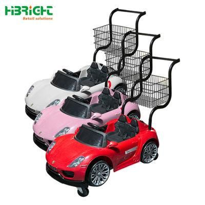 Children Shopping Cart Plastic Supermarket Trolley for Small Kid