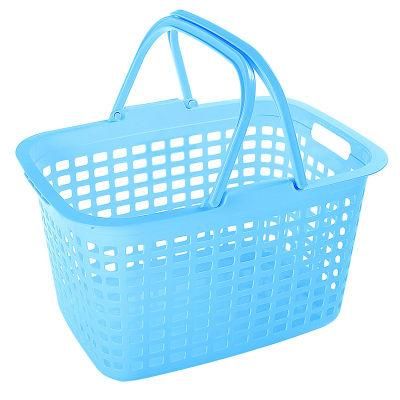 Wholesale Commercial White Plastic Washing Dirty Clothes Laundry Basket with Handles
