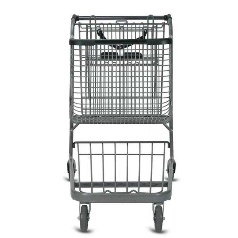 Plastic and Metal Shopping Trolley for Supermarket