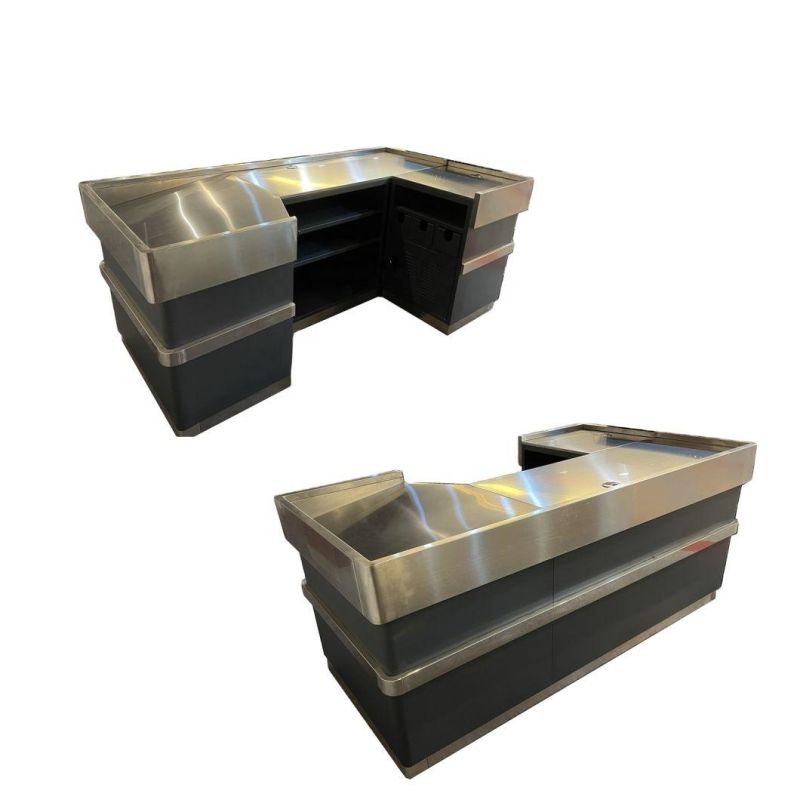 Checkout Desk Stainless Steel Checkout Counter