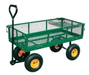 High Quality 700kgs Capacity Steel Mesh Utility Tool Cart/Garden Cart Tc1840