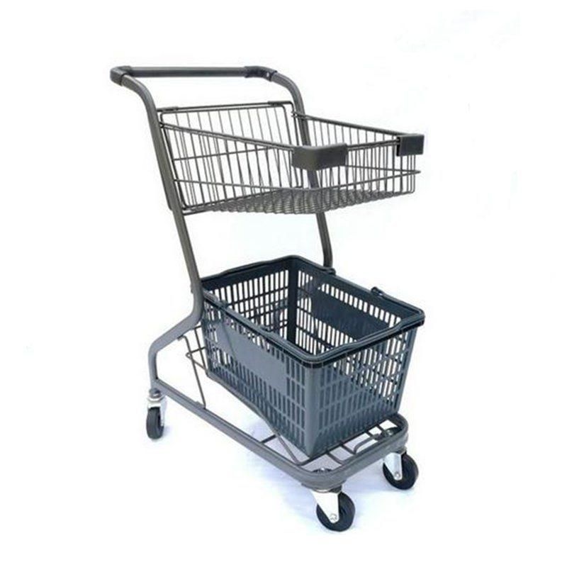 Wholesale High Quality 60L-240L Trolley Cart Supermarket Shopping Trolley