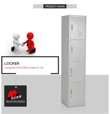 Hot Selling 4 Door Metal Locker Storage Locker Cabinet for Gym School Storage