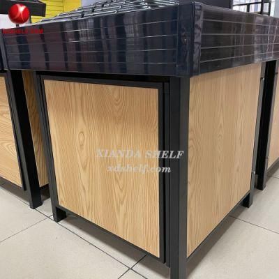 Price Cashier Xianda Shelf Carton Package Supermarket Counter Table Vegetable Rack