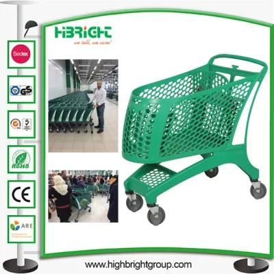 Supermarket Full Plastic Shopping Trolley Cart