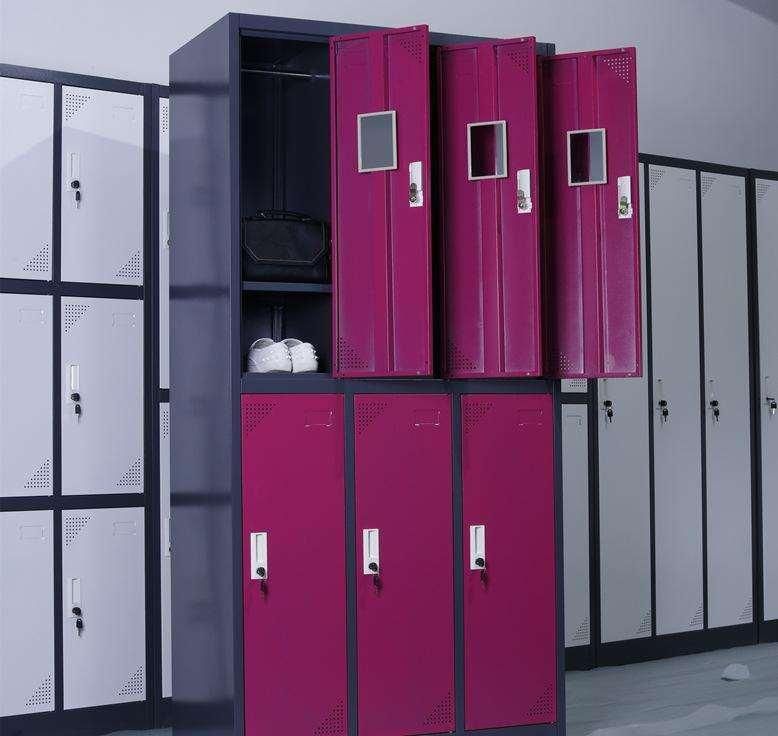 Commercial Use Metal 6 Door Locker with Lock