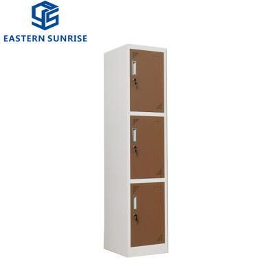 3 Door School Locker Metal Sports Changing Room Steel Cabinet Locker on Sale