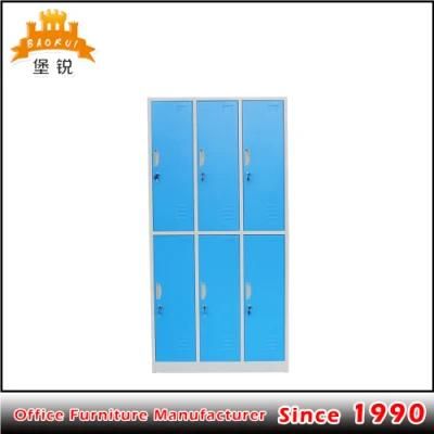 Hot Sale Customized Personal Locker 6 Door Metal Gym Parcel Storage Steel Locker