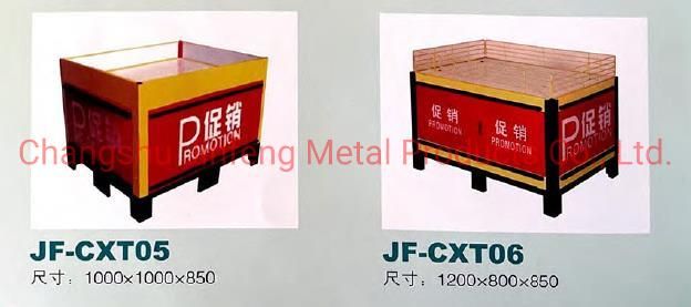 Supermarket Display Table Metal Counter Supermarket Promotion Table