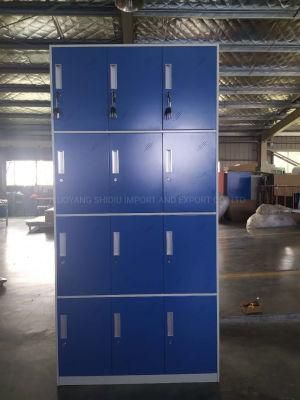 Metal 12 Doors Storage Locker for Supermarket/Station/Break Room