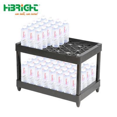 Soft Drink Plastic Free Floor Storage Display Shelf Stand Racks