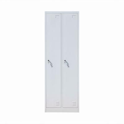 2 Door Steel Locker Metal Cabinets for Gym Clothes Storage Locker