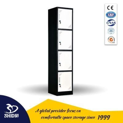 Metal Box Locker Single Wide 4 Compartment Steel Locker for Sale