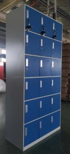 Metal 18 Compartments Box Locker for High School Students