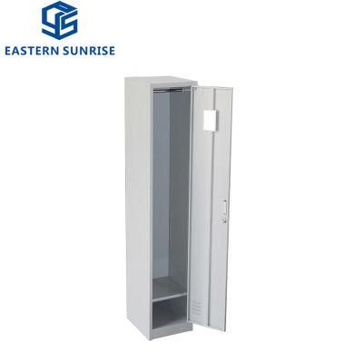 School Hotel 1 Adjustable Tier Metal Locker Staff Steel Locker with Hanger