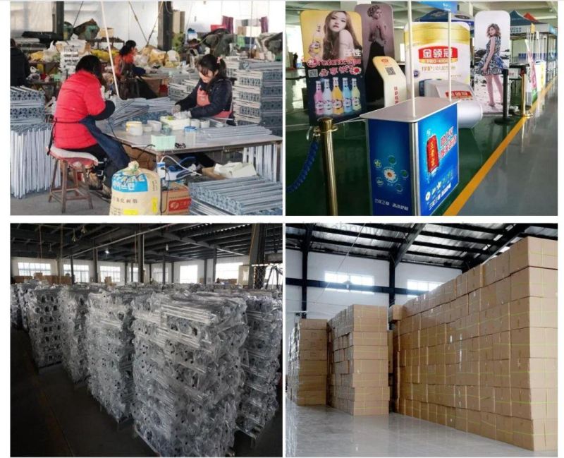 Economic Show Display Banner Stand Advertising Portable Promotion Counter Table PP Promotion Table