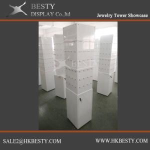 Fashion Jewelry Display Tower Showcase with Factory Price