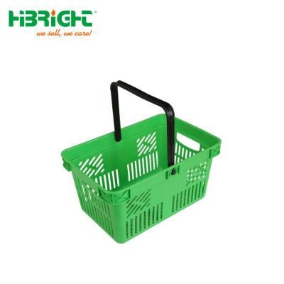 Single Handle Plastic Shopping Basket with Logo Customization