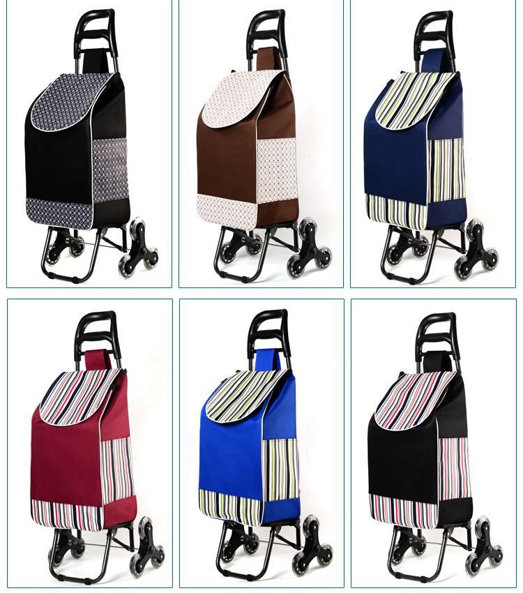 Large Capacity Grocery Shopping Bag Trolley Bags with Wheels and Chair