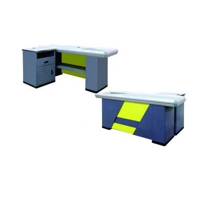 Supermarket Shopping Mall Steel Cashier Money Cash Desk Checkout Counter