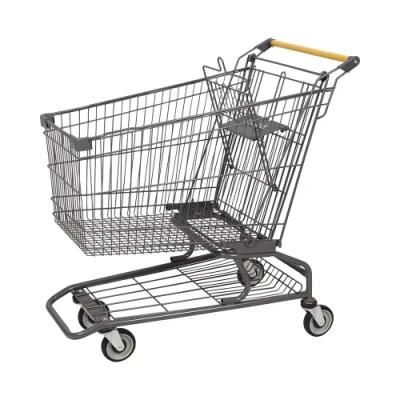 American Design Metal Supermarket Shopping Cart with Competitive Prices (JS-TAM06)