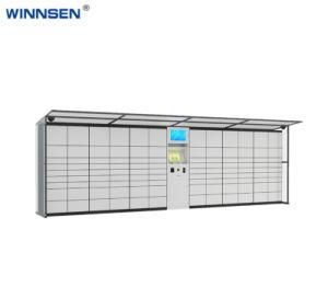 Multi Language Ui Electronic Parcel Station Delivery Locker with Advertising Function