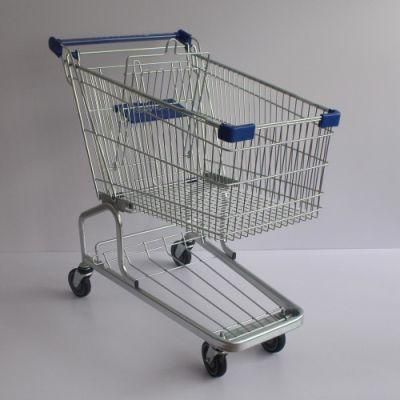 180L German Fashion Gray Scale Supermarket Shopping Cart (JS-TGE06)